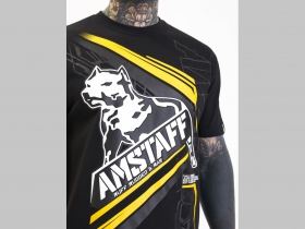 Amstaff GALIC čierne pánske tričko materiál 100% bavlna